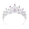 Queen Crown Rhinestone Birthday Headband - Alloy Bride Party Tiara Hair Accessory