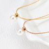 Commuting Fashion Versatile Pearl Necklace Ol Elegant Titanium Steel Necklace Women Do Not Fade