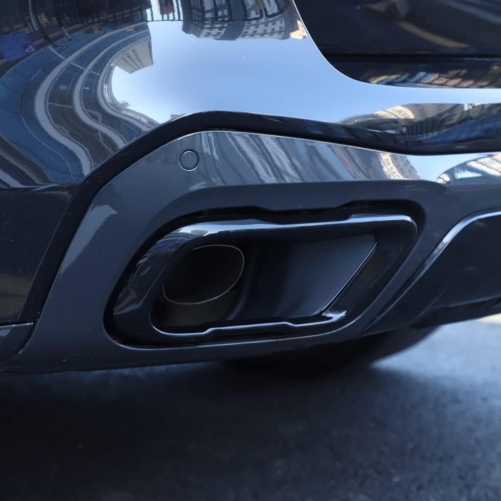 Tailpipe Exhaust Muffler Tail Pipe Cover Trim Decal Exterior Accessories Compatible with Corvette BMW X5 G05 X6 G06 X7 G07 2019-2021,For M Sports