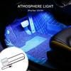 Car Ambient Mood Foot Light USB LED Car Backlight Atmosphere Light With Cigarette USB Lighter Lamp Strips Auto Accessories