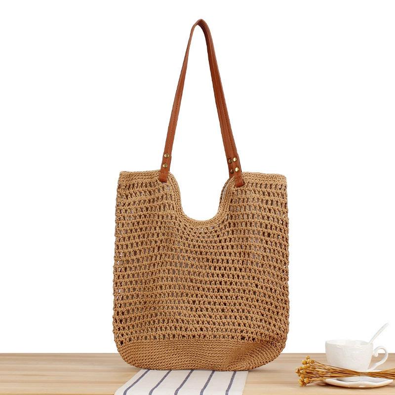 

Versatile Cotton Rope Woven Bag: Casual Fashion for Daily Commute & Beach Vacations