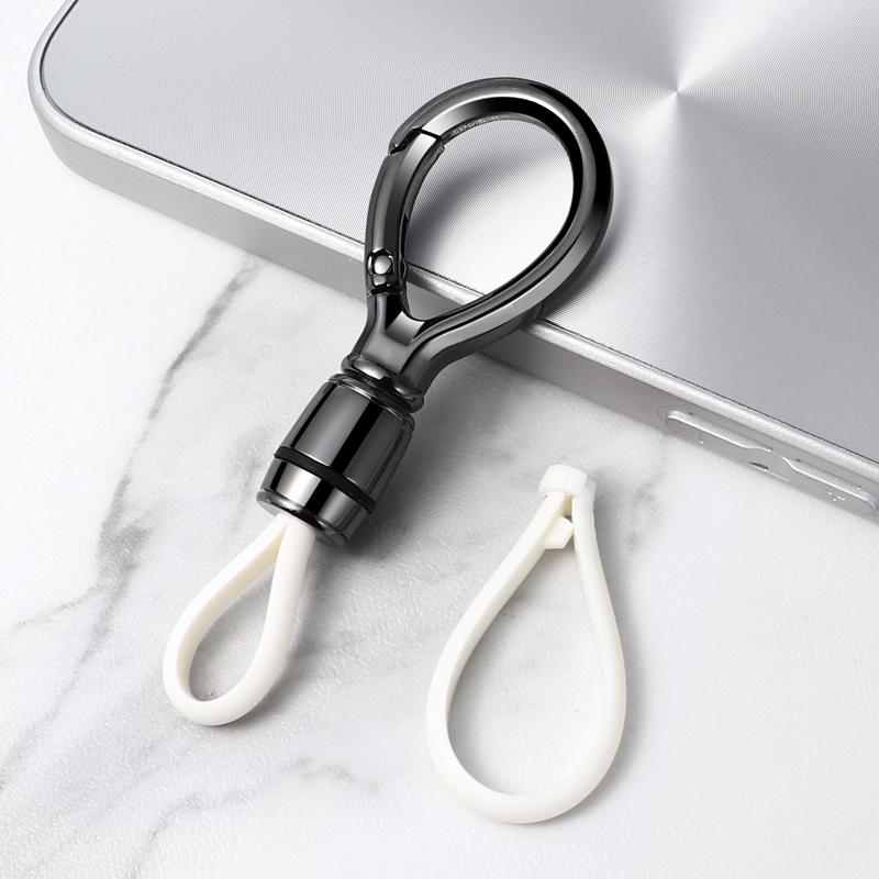 Men's Metal Car Keychain Pendant: Sleek Anti-Lost Waist-Hanging Key Ring