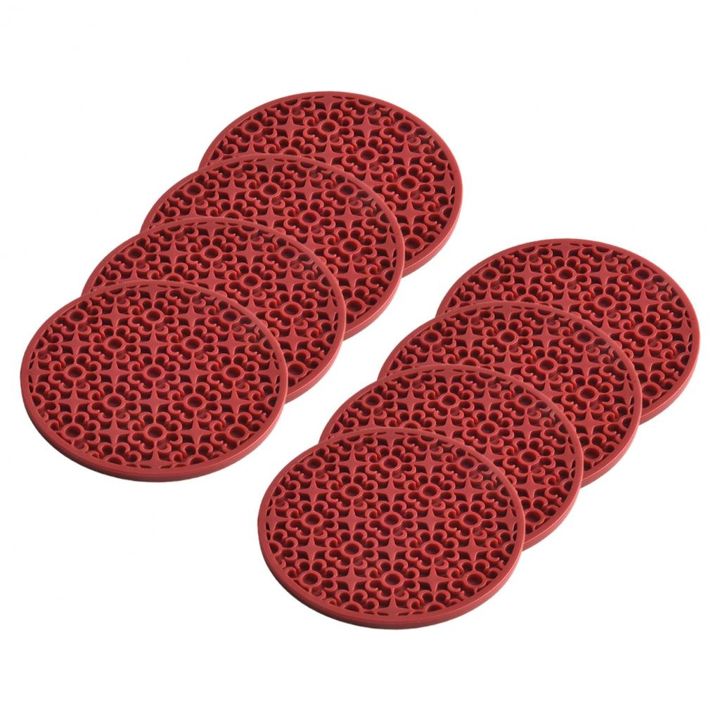 10cm Coasters 10x10x0.4cm 8 Pack Coasters Drinks Cup