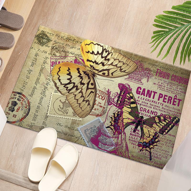 

Living Room Carpet Home Hallway Balcony Anti-Slip Door Mat Kitchen Bathroom Rug Bedroom Floor Mat 80*100CM