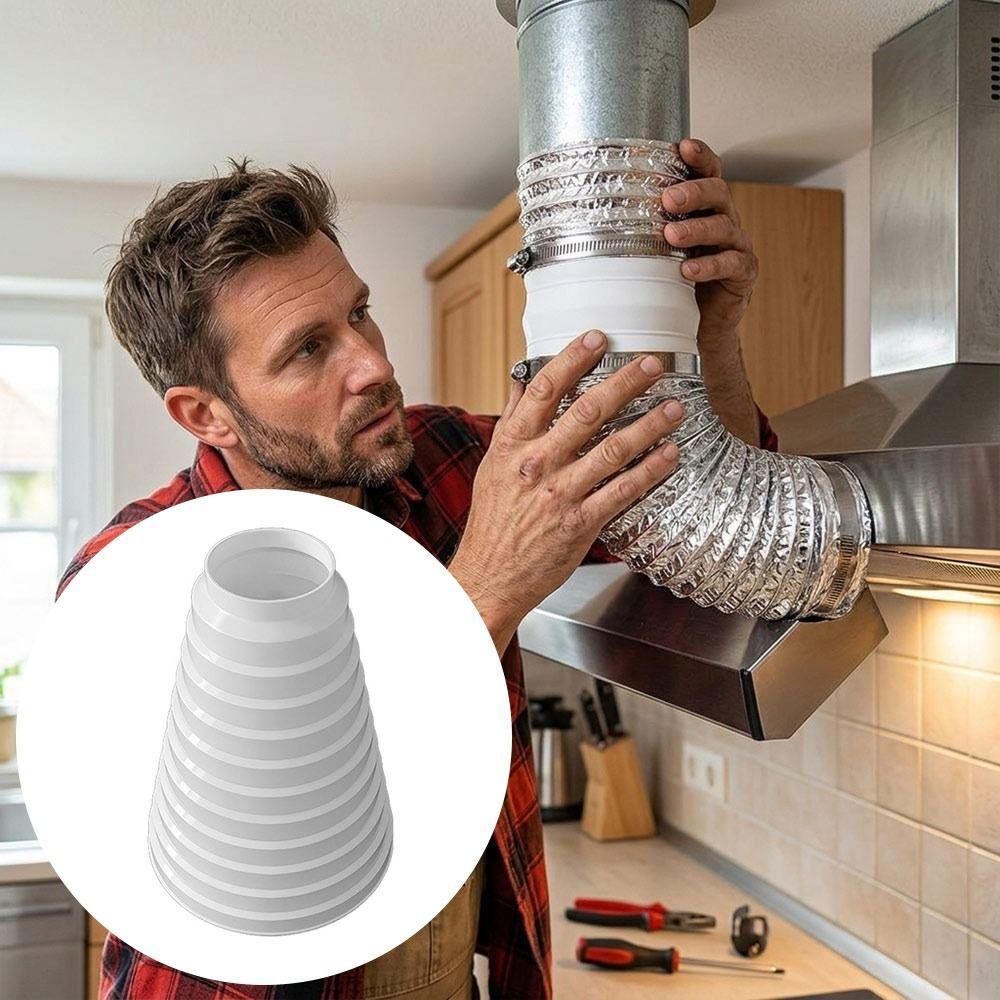 Sealed Connection Duct Reducer Adapter Plastic Ventilation Duct Converter Universal