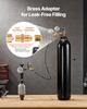 Hydraulic Nitrogen Accumulator Charging Kit, 0-100 Bar Nitrogen Fill Kit, Pressure Test System with 1 Pressure Gauge, 1 Gas Hose, 1 Valve Body and 1