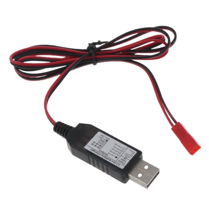 3.7V USB Charging Cable JST 2.54mm 2Pin Plug to USB Connector Lithium Battery Charger for RC Aircraft Helicopter Toys