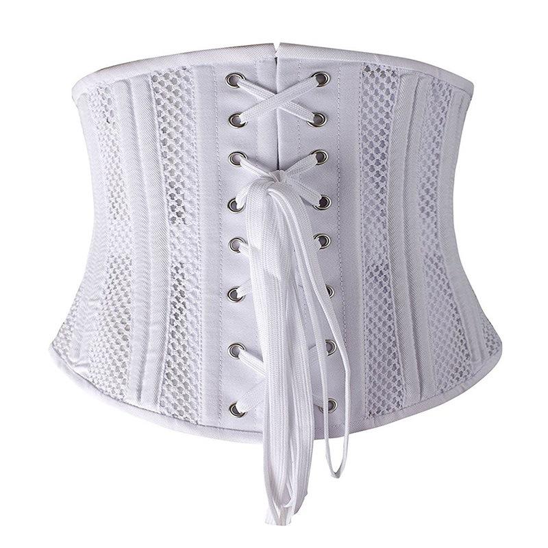 Breathable Waist Cincher: Short, Double Steel Boned, Body Shaping & Postpartum Support Tummy Control Band