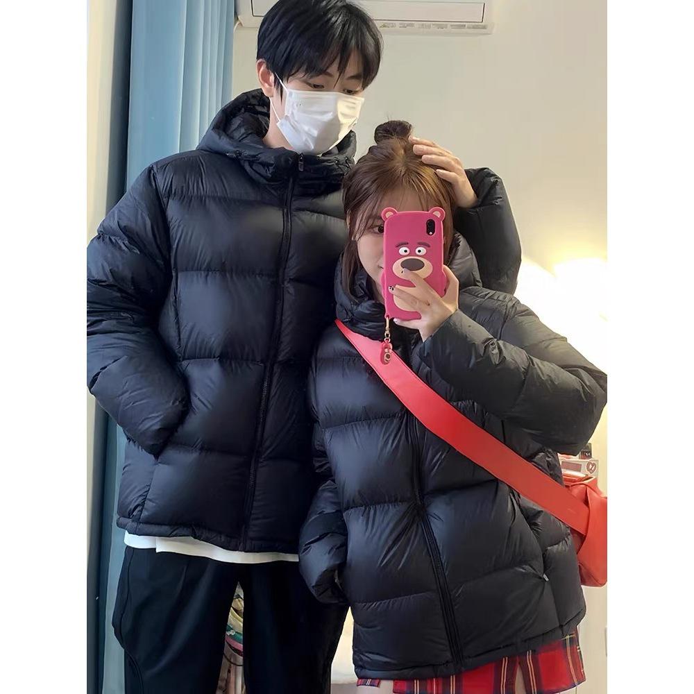Korean Style Women's Pink Short Puffer Jacket - Petite Thickened Cotton Outerwear