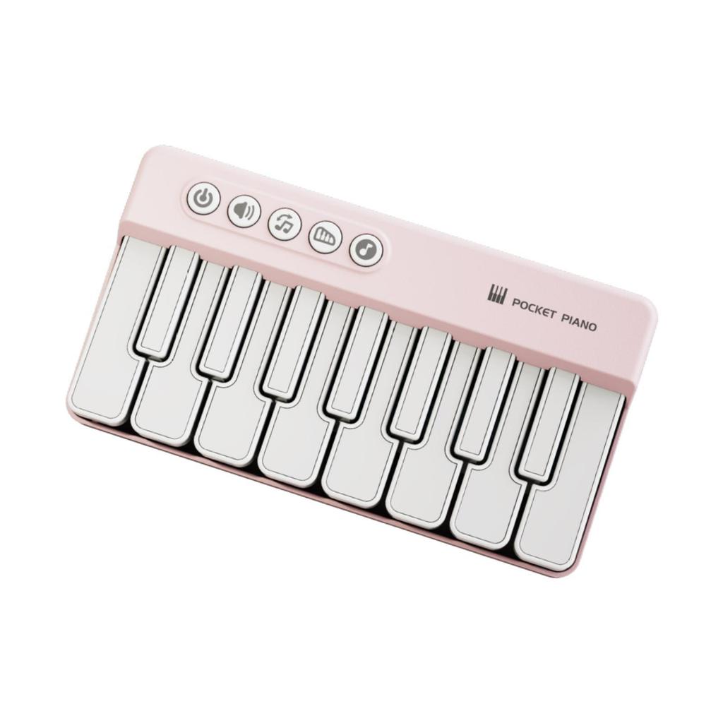 Light Pocket Piano with Sound and Light Practical Interactive Games Electronic Piano Keyboard for Birthdays New Year Boys Girls