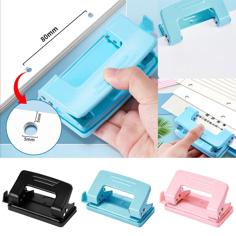 DIY Punching Tool Double Holes Puncher Metal Round Paper Puncher Round Hole Puncher Stationery