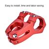 31.8mm Aluminum Alloy Mountain Bike Handlebar Fixed Stem Cycling Accessory (Red)