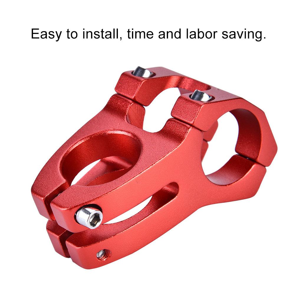 31.8mm Aluminum Alloy Mountain Bike Handlebar Fixed Stem Cycling Accessory (Red)