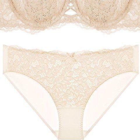 New popular French tube top strapless underwear women's suit thin big breasts show small lace gathering sexy bra cover