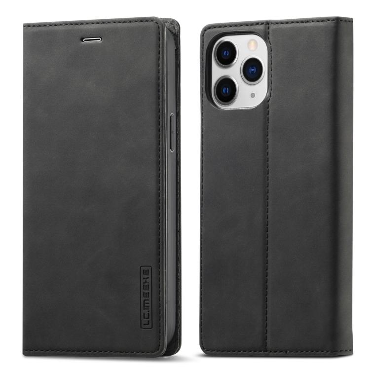 For iPhone 13 Pro Max LC.IMEEKE Strong Magnetic PU + Matte TPU Horizontal Flip Leather Case with Holder & Card Slots & Wallet