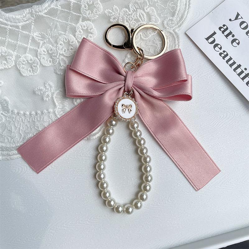 Keychain with bow, Large bow tie,Carrying bag for hanging,Ornament,Bag decorations,DIY headphone case,Accessories
