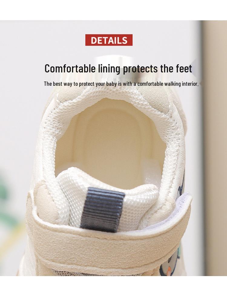 2026 Sonbahar Bebek Yürüyüş Ayakkabıları - Erkek ve Kız Çocukları İçin Rahat Çizgi Film Yumuşak Tabanlı