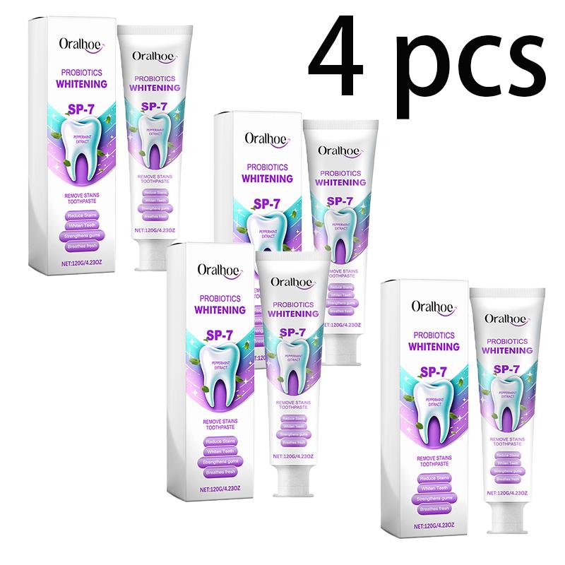 

Пробиотик Oralhoe отбеливающая зубная паста Уход за полостью рта Очищение Запах Пятна Отбеливание зубного камня