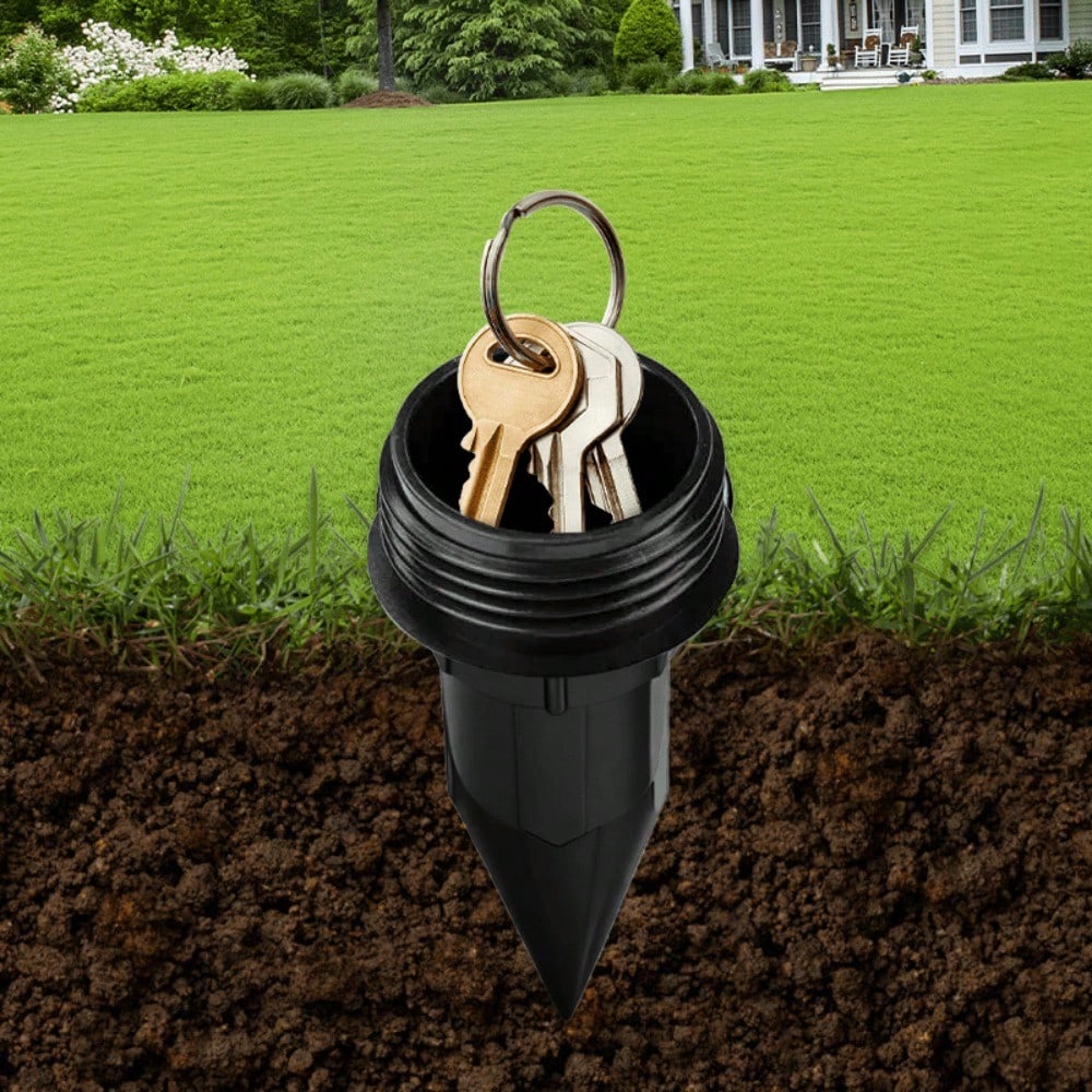 Sprinkler Key Hider, Realistic Key Concealer, Outdoor Garden Yard Lawn Waterproof Key , Easily Inserted Underground In Garden Lawn