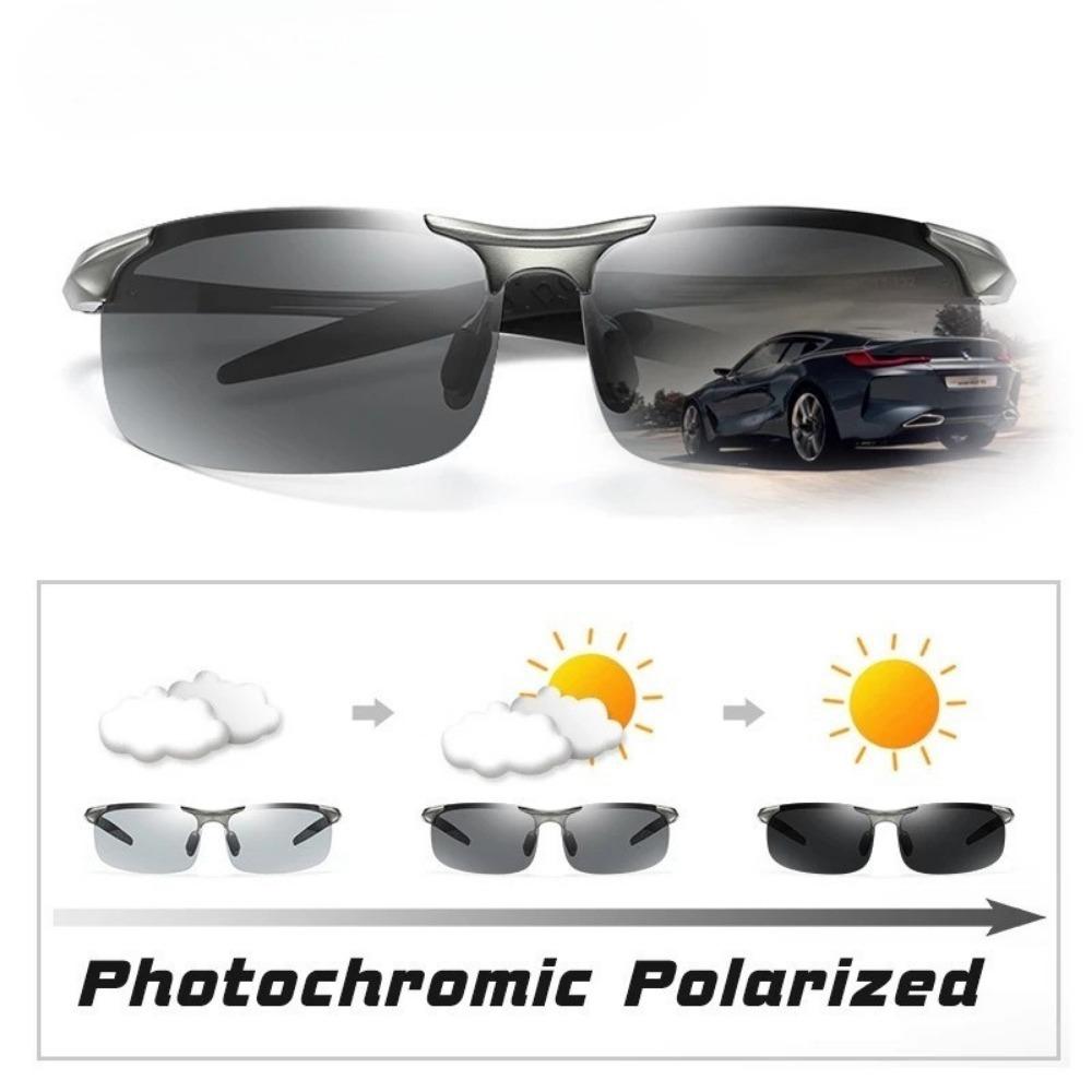 Anti-glare Driving Night Vision Glasses Polarized Sunglasses for Men Pochromic Driving Glasses