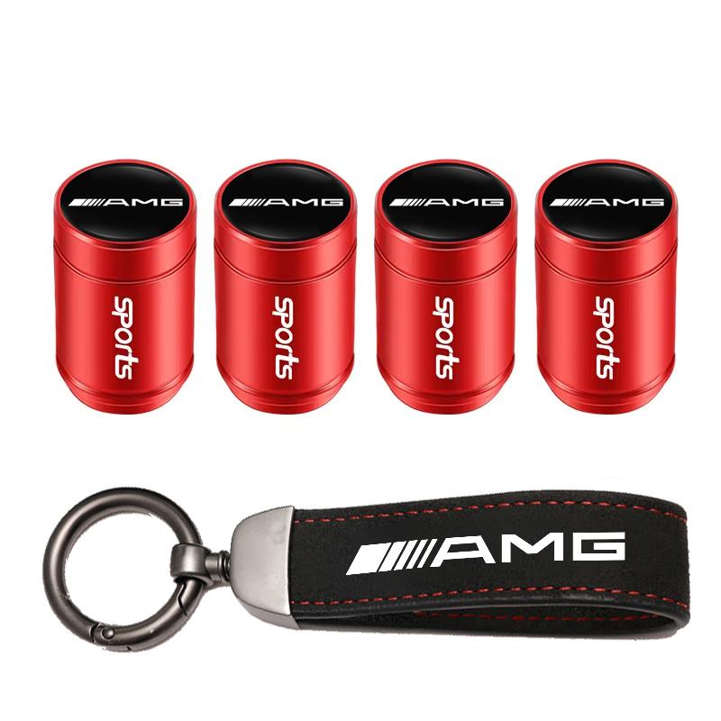 Auto Reifen Felgen Ventilkappen Abdeckung Wildleder Auto Schlüsselanhänger Ring Schlüsselanhänger Für Mercedes Benz AMG W203 W206 W220 W205 W211 W212 W201 W168