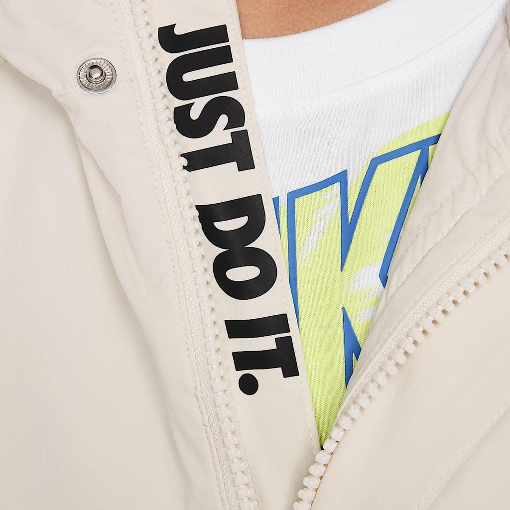 Nike Jacket Comfortable Versatile Hooded Skin-Friendly Kids jackets Light-Brown IB8162-104