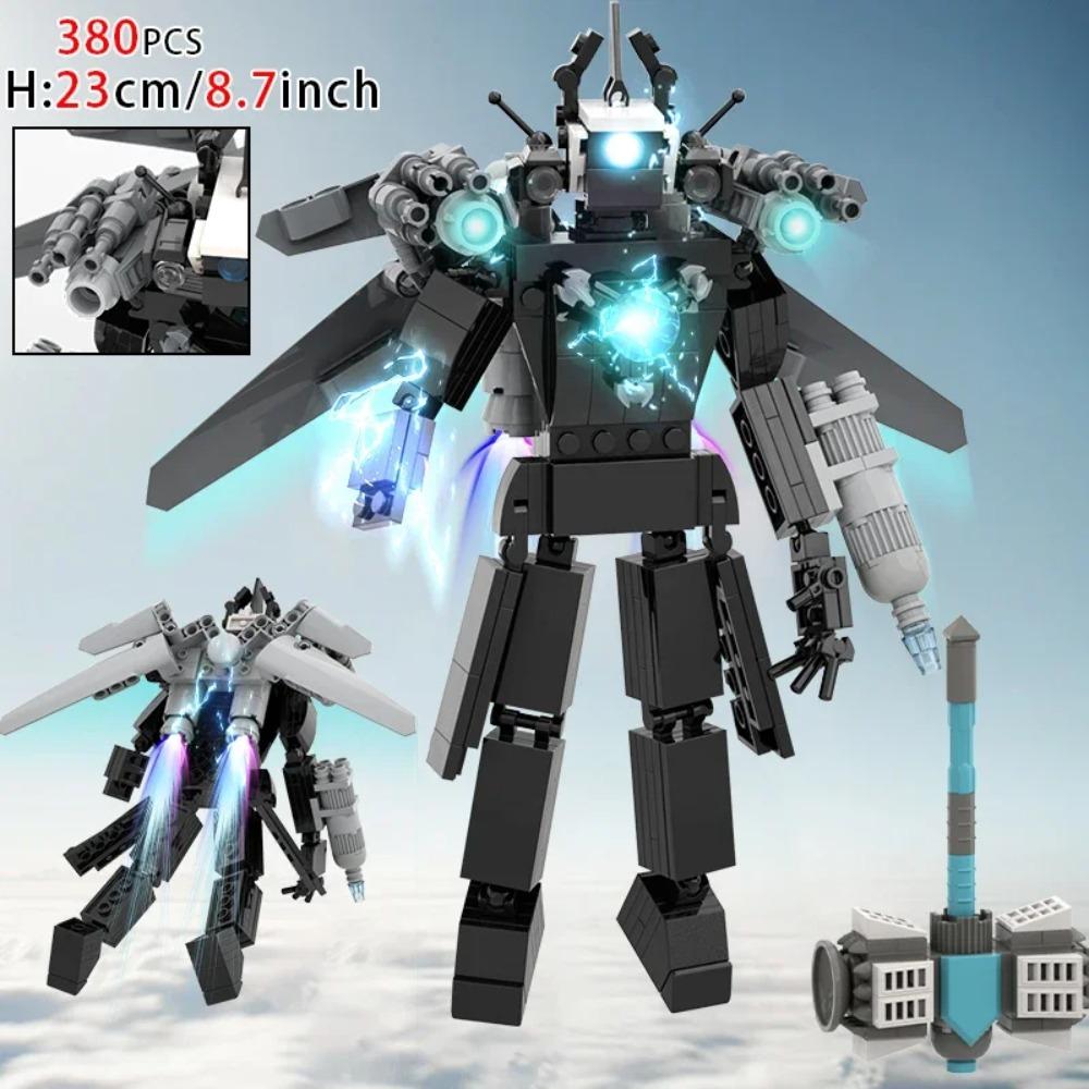 Moc Skibidi Toilet Figures Model Blocks Titan Cameraman Speakerman Construction Toys Party Halloween Decoration Boys Gifts