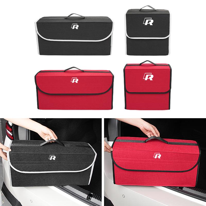 abcd1 Car Trunk Storage Bag Organizer Foldable Stowing Tidying Container Box For VW R Line Polo CC Bora Golf Jetta Lavida Magotan GTI