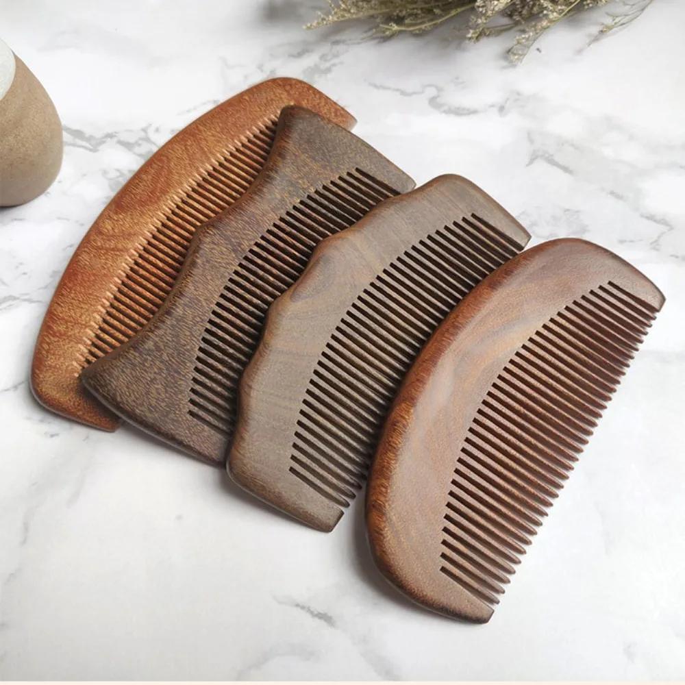 Hot Natural Labor Wooden Comb Meridian Massage No-snags Wood Comb Straight Curly Hair Massage Comb Girl
