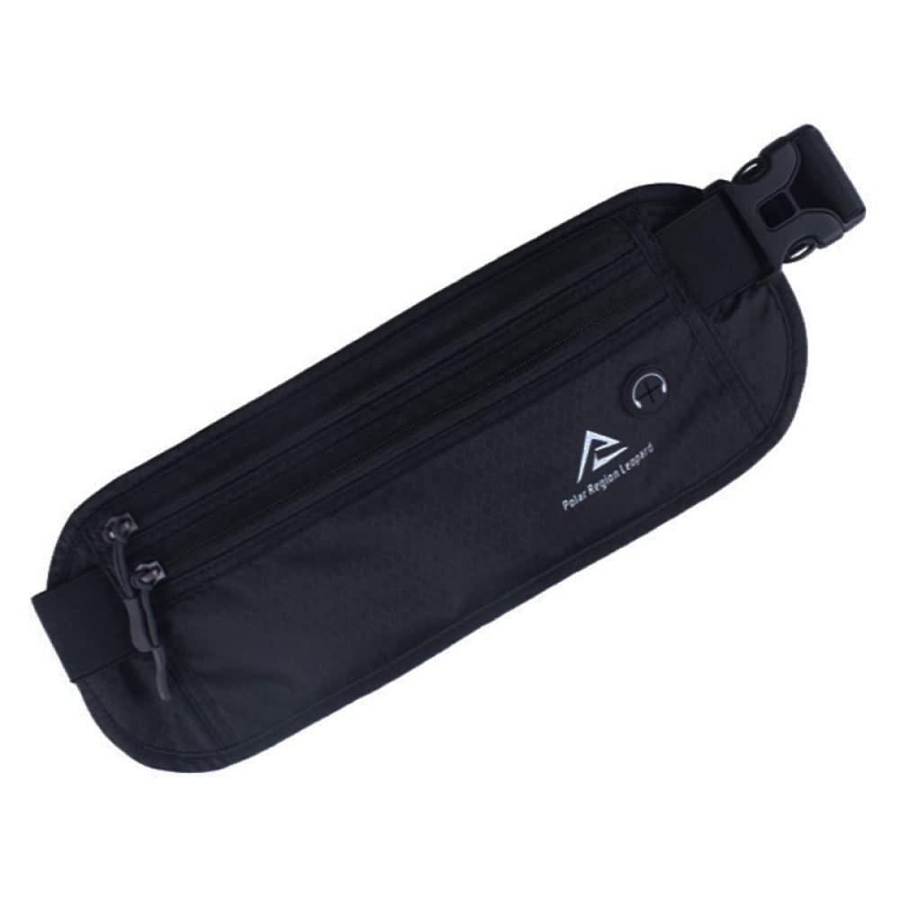Beaton Japan Waist Security RFID Waist Passport and Black Pouch, Pouch, Protection, Travel, Anti-Skimming, Bag, Case, Men's Women's, Slim,