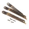 4PCS Antique Bronze Lid Support Hinges Stay for Box Display Furniture Accessories Cabinet Door Kitchen Cupboard Hinges Lid Stays