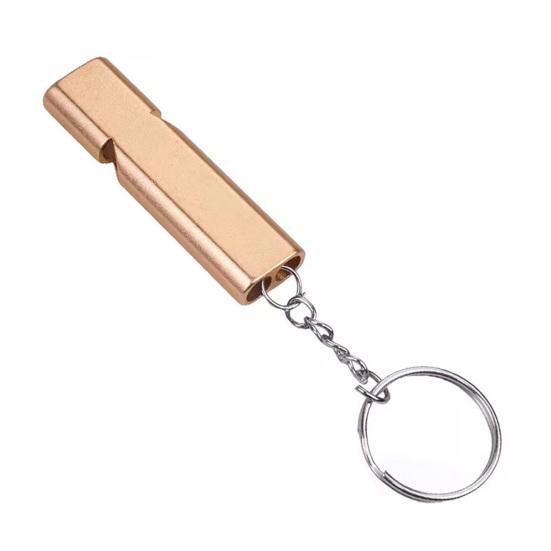 Gwizdki Awaryjne Zewnętrzne z Brelokiem Wytrzymały Stop Aluminium Kemping Wędrówki Polowanie Survival Sport Trening Zwierząt Gwizdek z Brelokiem