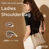 MFFOR Genuine Leather Shoulder Bag with Two and Perfect for and Perfect for Commuting 2-Way Handbag, Straps, Studs, Women, Casual, Simple, Stylish,