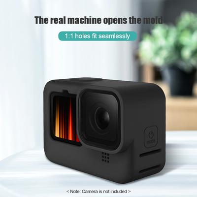 Waterproof Case for Action Camera Waterproof Kit with 2pcs Silicone Protectors + 3pcs Tempered