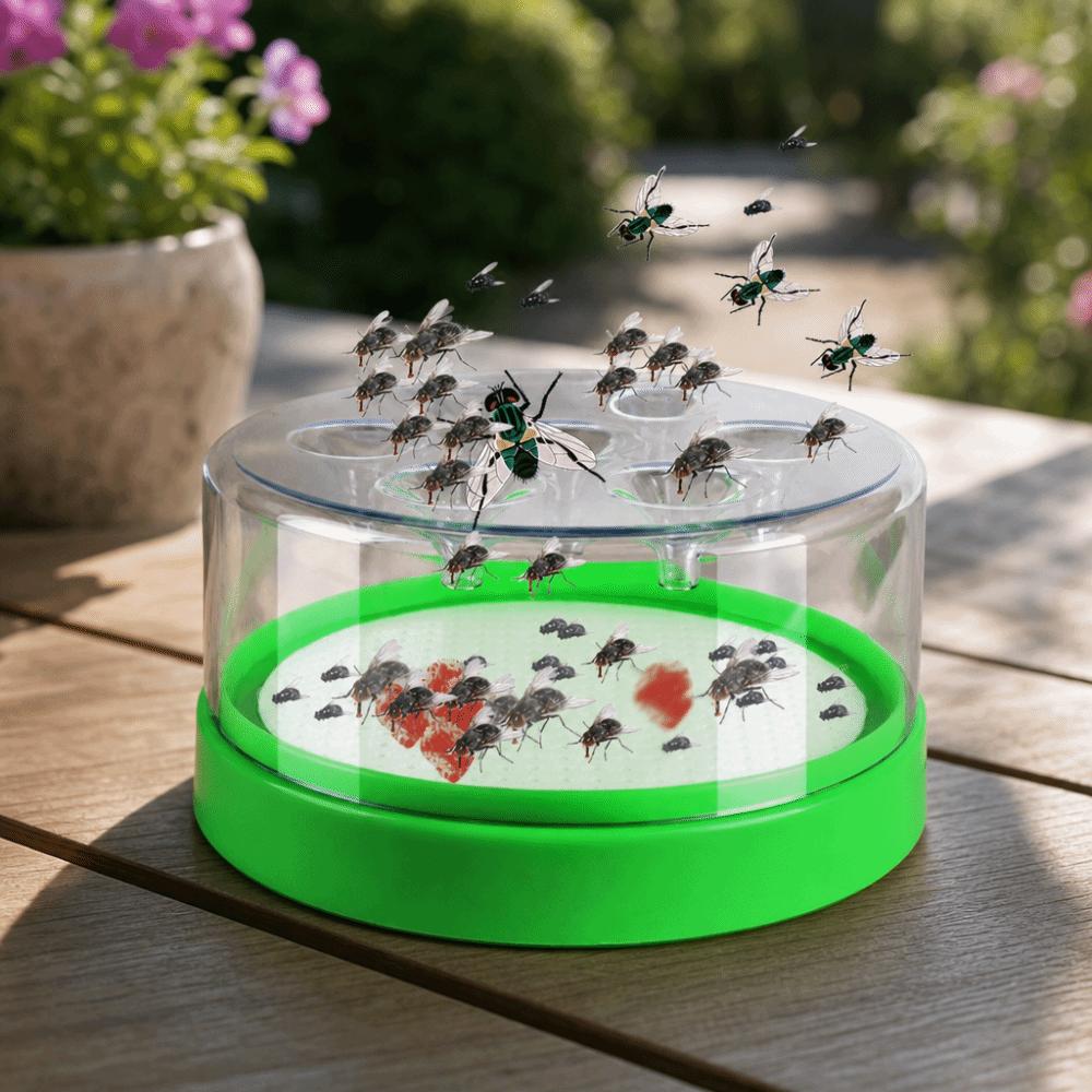 Safe Plastic Fly Trap Box 7 Holes Mosquito Killler Practical Pest Trap Device Farm