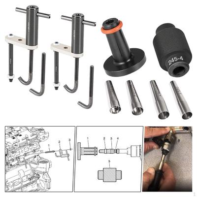 GM245 Fuel Injector Seals Set Rail Assembly Remover Tool Seal Install Kit