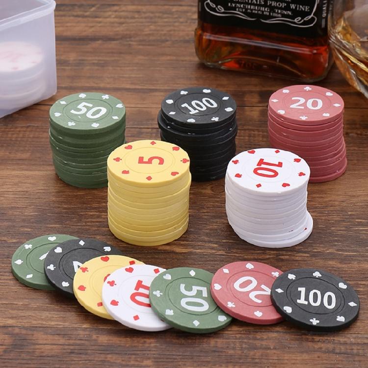 100Pcs Game Recreations Money Professional Casinos Poker Chip Entertainment Coin
