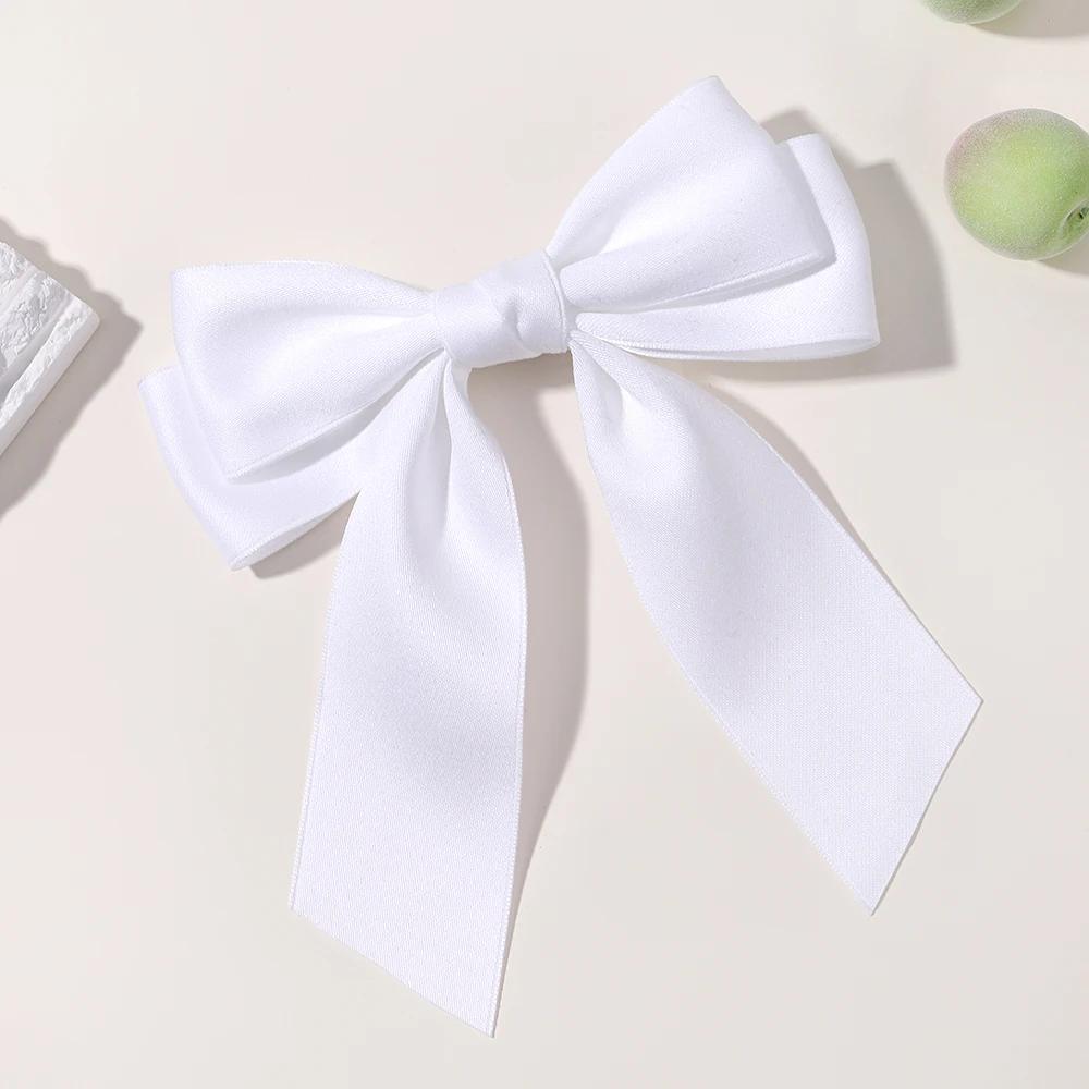 

1 шт./лот Женские заколки-банты однотонные заколки-банты для чирлидинга для девочки в академическом стиле Ins заколки для волос головные уборы