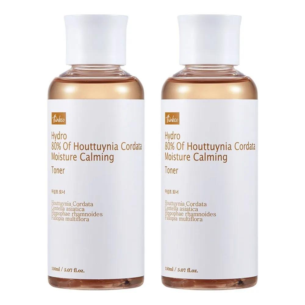 Thinkco Hydro 80% Houttuynia Cordata Moisture Soothing Toner 150ml (2 bottles)