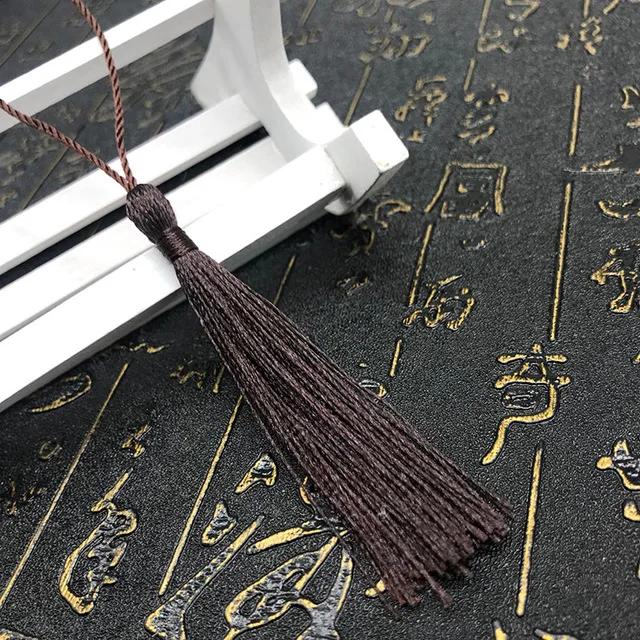 10~80Pcs Bookmark Tassels Fringe Brush Handmade Soft Craft Mini Tassels with Loops for DIY Crafts Jewelry Making Accessories