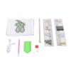Hanging Storage Bag 3 Compartment Foldable Rhinestone Painting Pattern DIY Hanging Organizer for Door Wall