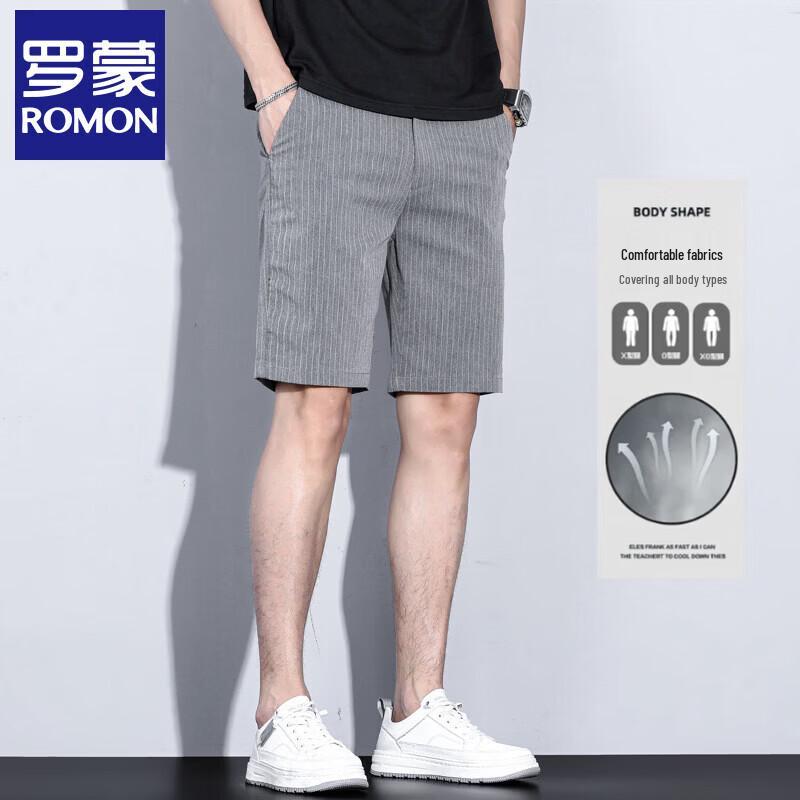 Romon Men s Summer Casual Striped Apparel 33