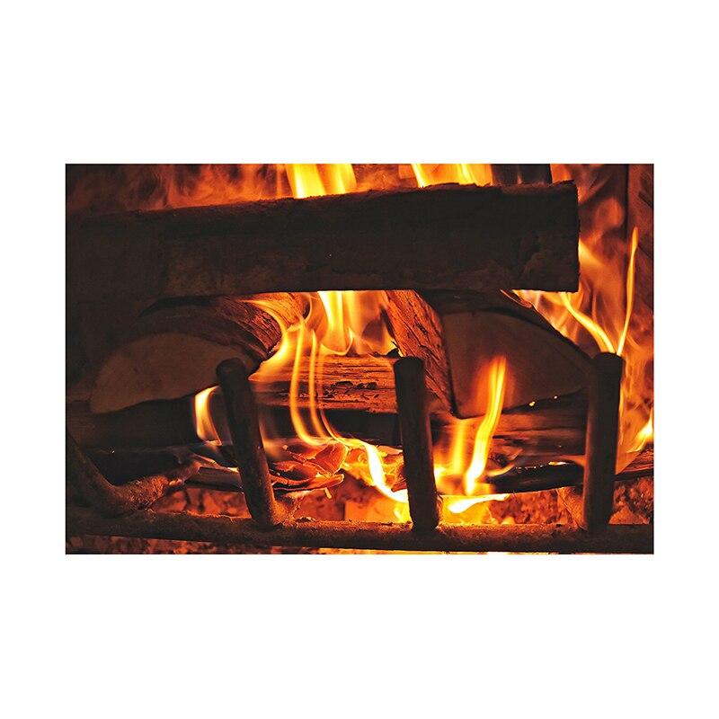 Christmas Fireplace Photography Backdrop Xmas Tree Stocking Photo Background Props for Holiday Family Portrait Studio Shoot Video Party Decor