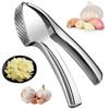 Stainless Steel Manual Garlic Press - Ginger Squeezer Crusher Tool