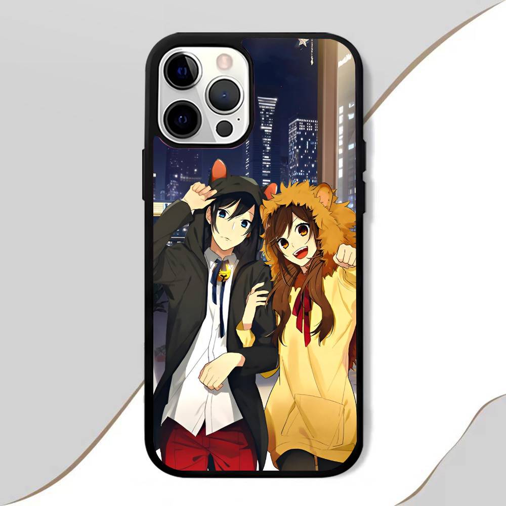 Horimiya Phone Case Mobile Suitable For Apple 16 PRO MAX 15 14 13 12 MINI 11 Patch Black Hard Shell