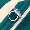 2024 New Luxury Jewelry Necklace Earrings Open Ring AAA Zircon Set