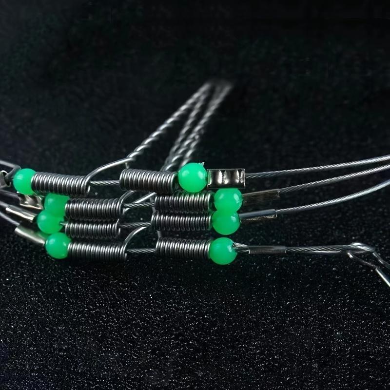 1 ks Odolný otočný vlasec Mořský rybářský háček s větruodolnými ocelovými návazci a háčky s drátěným návazcem - Chyťte více ryb s lehkostí!