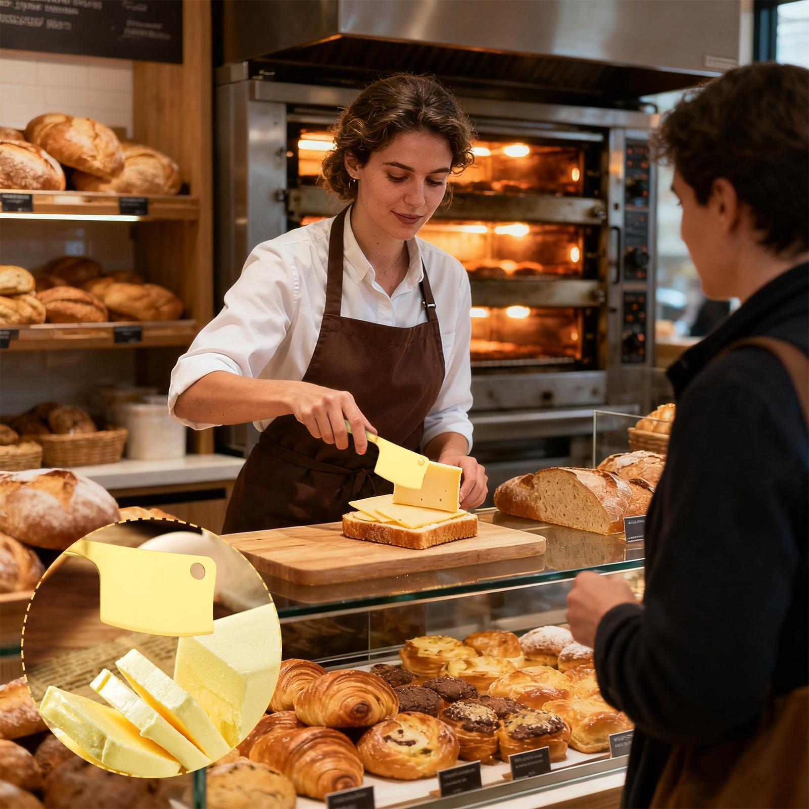 Слайсер для сыра из нержавеющей стали Неприлипающий кухонный инвентарь из нержавеющей стали Набор слайсеров для твердого сыра Для кухни Дома Коммерческий China Mainland