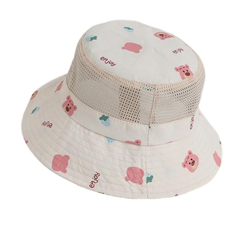 Chapeau Bob Queue de Cheval Élégant Respirant Chapeau de Pêcheur pour Enfants Joli Chapeau de Forme pour Plage Camping