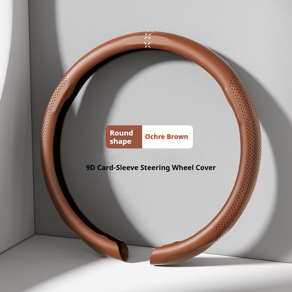 For Chery Exeed TX Nappa Leather Grain Car Steering Wheel Cover Breathable and Anti Slip Accessories Interior Accessories